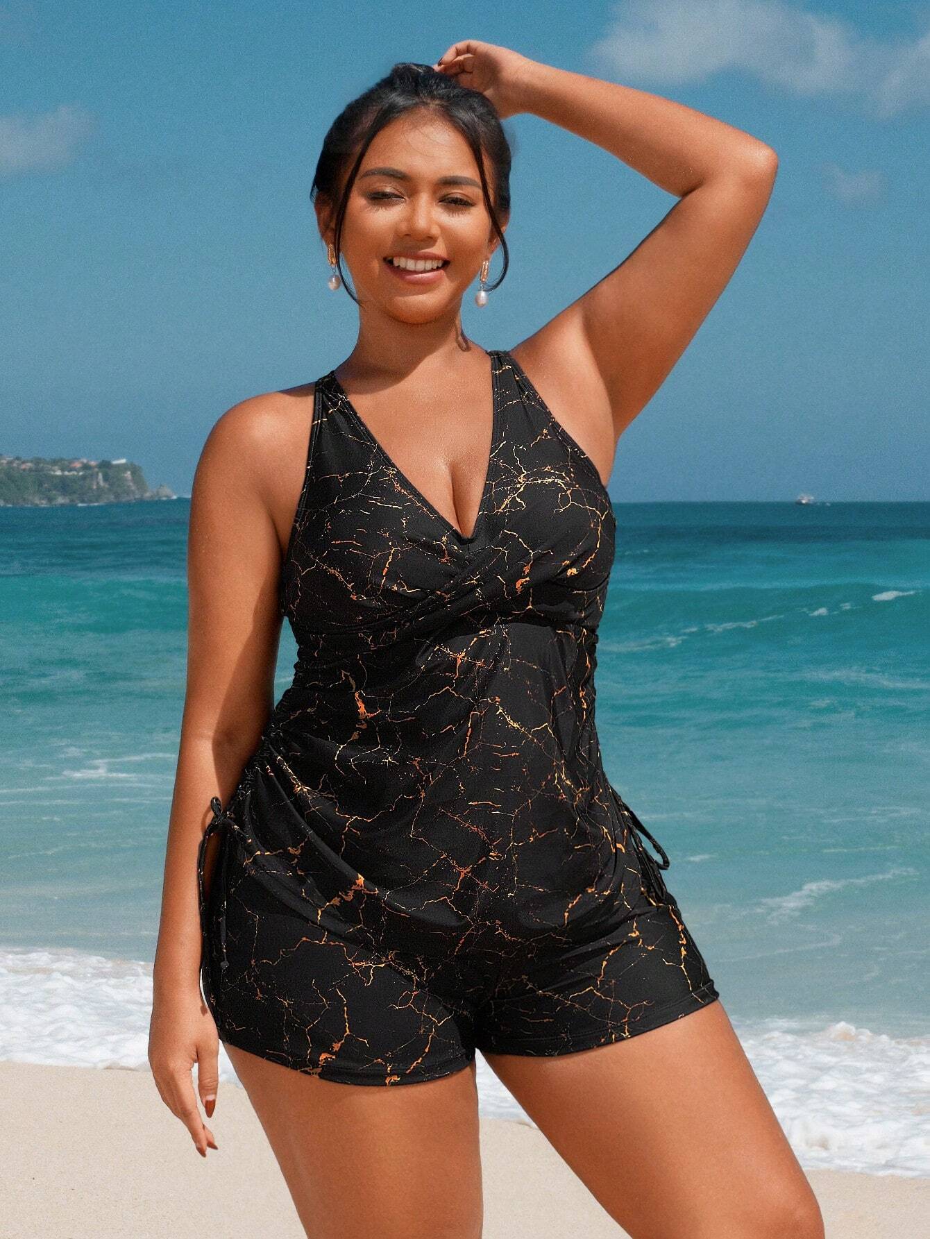 Maiô para disfarçar barriga com estampa vibrante, costas nuas, alta elasticidade e ajuste lateral. Realce suas curvas com conforto, estilo e elegância. Garanta Frete Grátis.