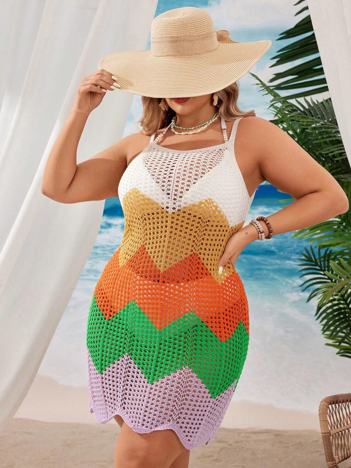Vestido Saída de Praia Confortável frente única, costas nuas, tecido leve e estampado. Elegância e conforto para valorizar suas curvas. Com Frete Grátis.