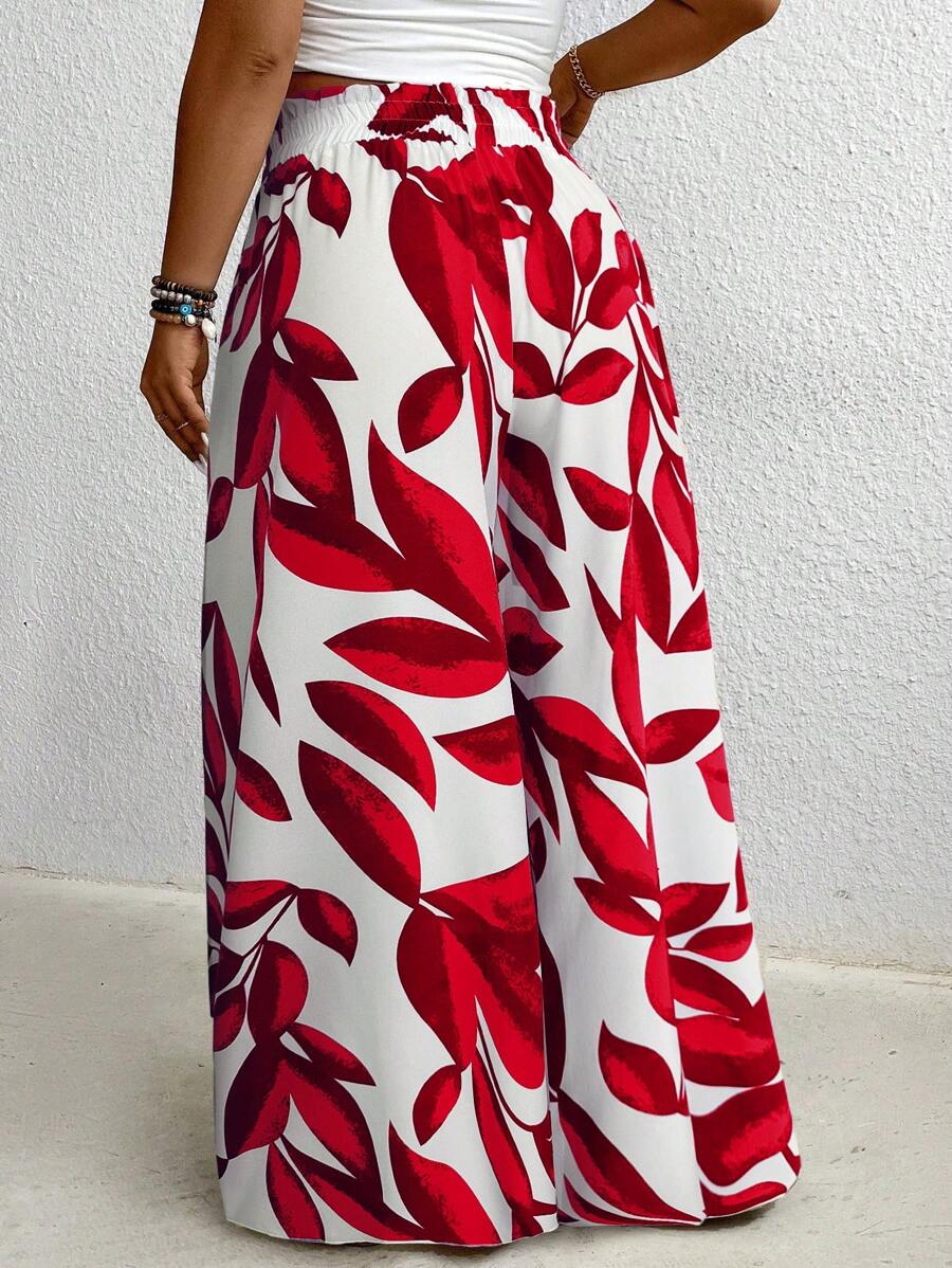 Calça Pantalona Feminina Plus Size é ideal para mulheres que buscam elegância e conforto em uma única peça. Com modelagem de perna larga e cintura natural, valoriza a silhueta e oferece liberdade de movimento. Seu tecido leve e elástico proporciona um caimento solto e confortável.