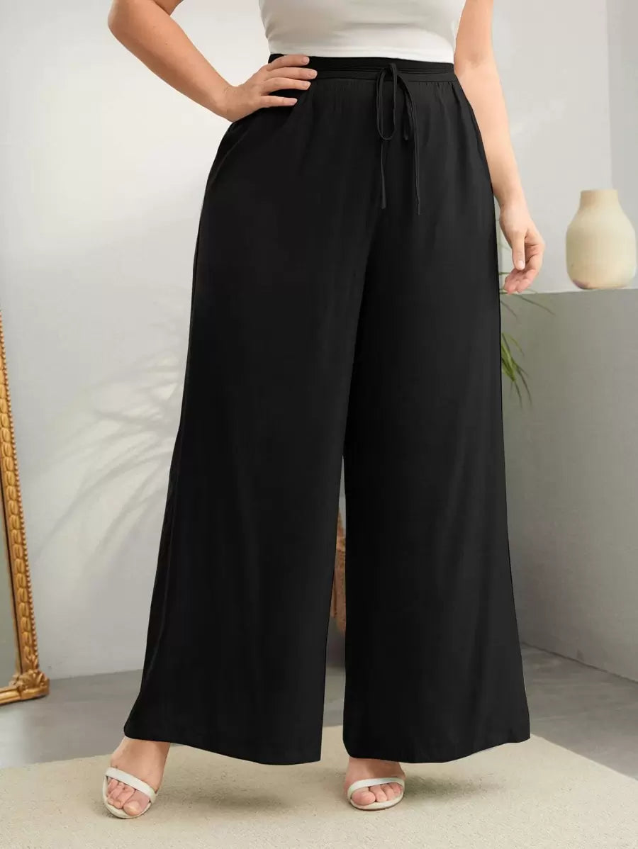 Conforto e estilo em uma pantalona que alonga e modela, ideal para o dia todo.