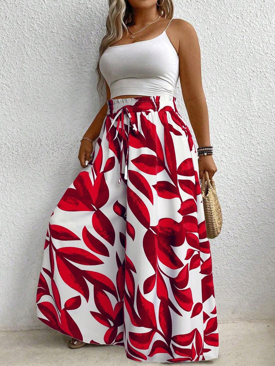 Calça Perna Larga Plus Size é ideal para mulheres que buscam elegância e conforto em uma única peça. Com modelagem de perna larga e cintura natural, valoriza a silhueta e oferece liberdade de movimento. Seu tecido leve e elástico proporciona um caimento solto e confortável.