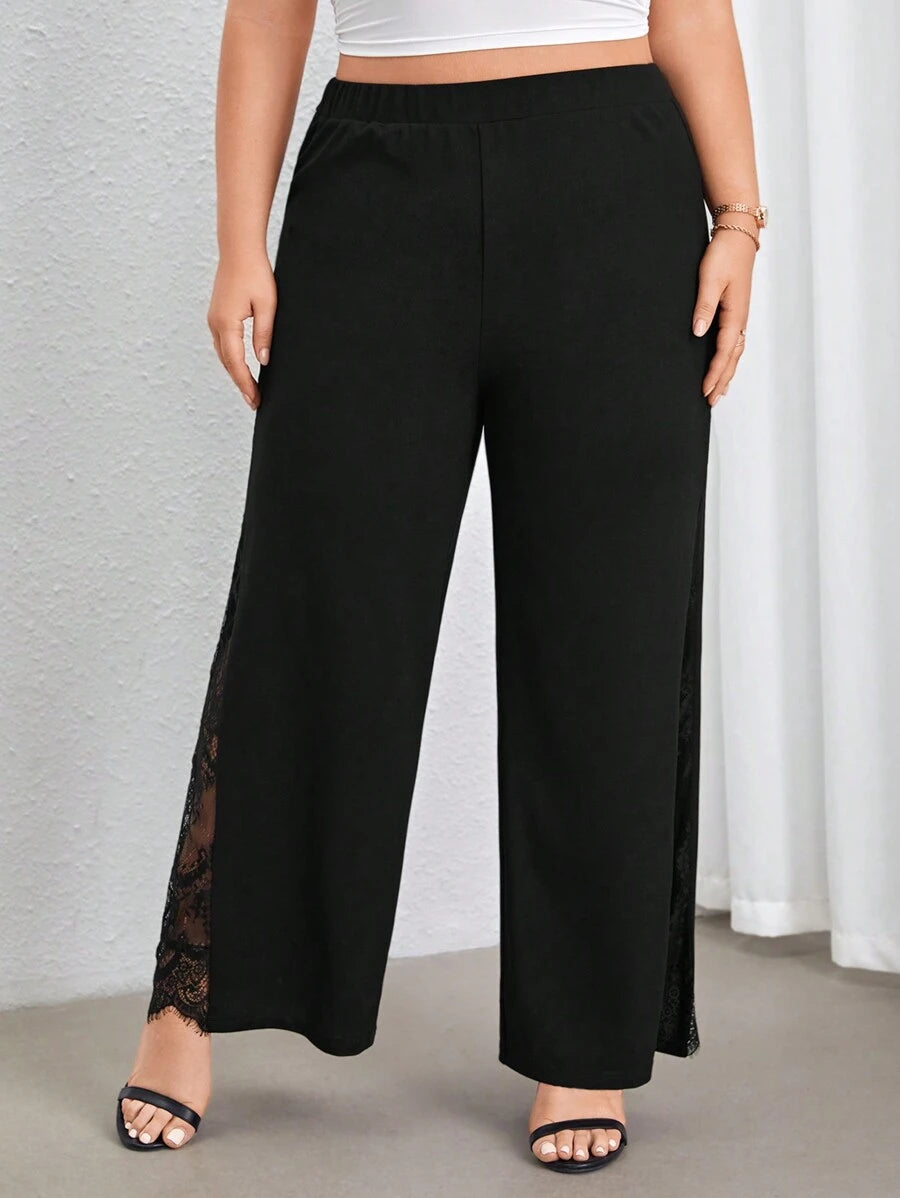 Modelo elegante com perna larga e cintura alta. Perfeita para trabalho, reuniões e festas.