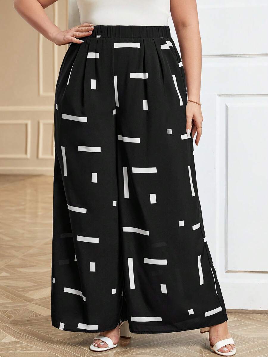 Calça Wide Leg Plus Size Feminina – Conforto, Estilo e Versatilidade, é a escolha ideal para quem busca conforto, estilo e caimento impecável. Com cintura alta que valoriza a silhueta, caimento solto e comprimento extra, oferece elegância em qualquer ocasião.

