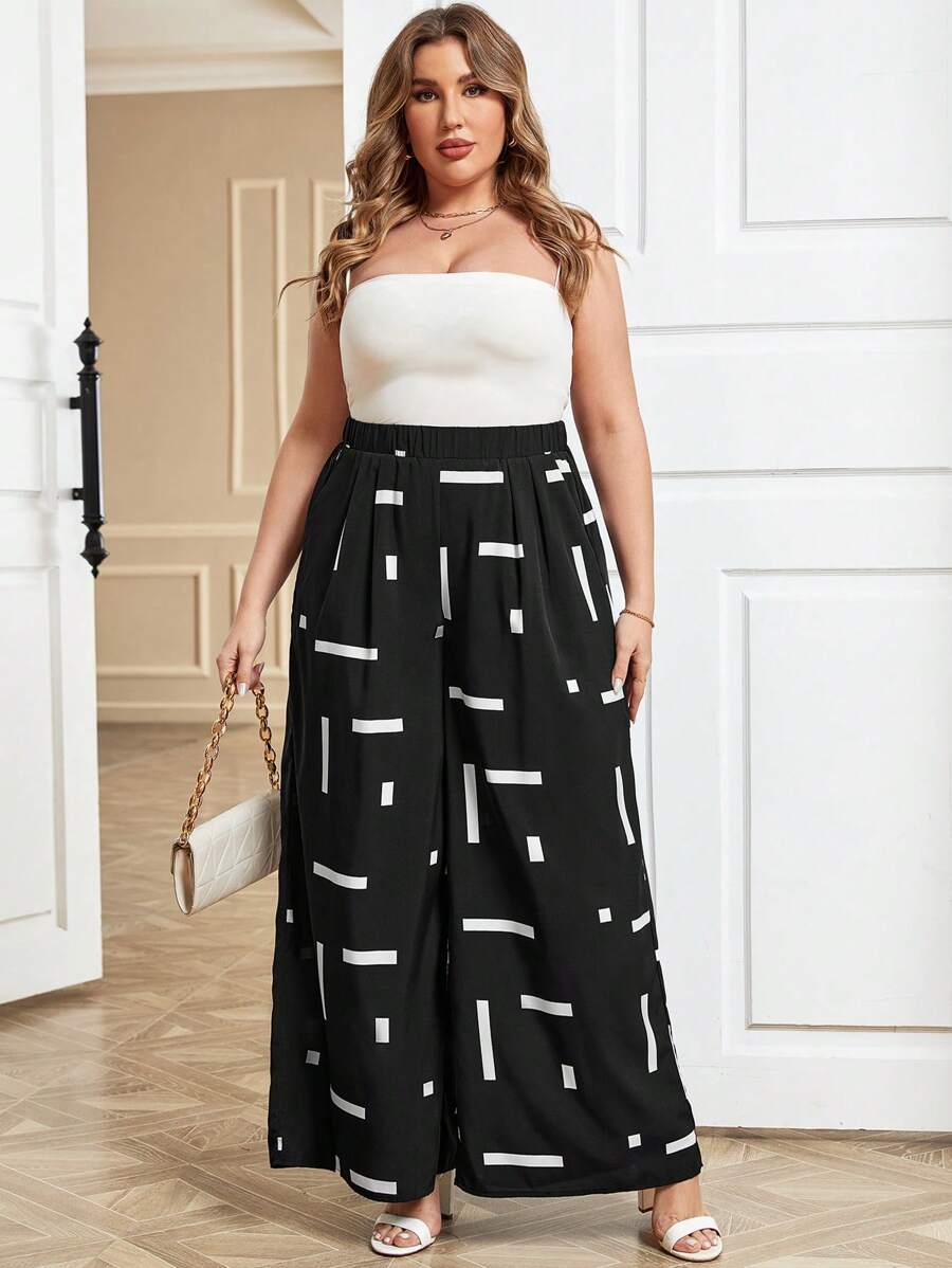 Calça Wide Leg Plus Size de Linho com Bolsos e Caimento Solto, é a escolha ideal para quem busca conforto, estilo e caimento impecável. Com cintura alta que valoriza a silhueta, caimento solto e comprimento extra, oferece elegância em qualquer ocasião.