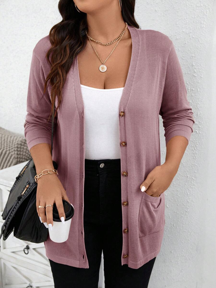 Cardigan leve, ideal para meia-estação. Sofisticação para o dia a dia.