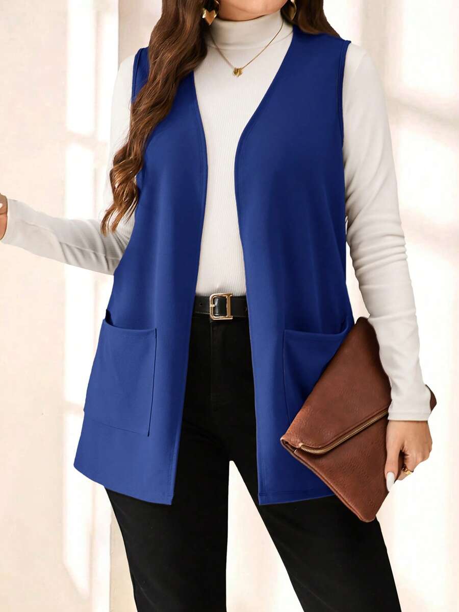 Valorize sua rotina com colete plus size funcional e elegante.