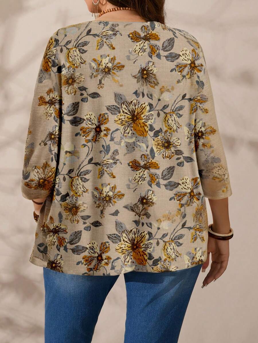 Transforme seu guarda-roupa com nossa jaqueta plus size casual floral. Ajuste regular, conforto e sofisticação em um só look.